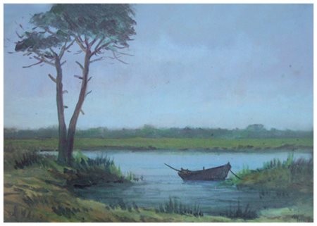 MILLUS (Mauro Illusi) Livorno 1925 – Livorno 1992 Senza titolo Olio su tavola...