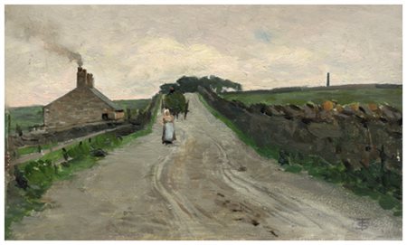 TELEMACO SIGNORINI Firenze 1835 – Firenze 1901 Senza titolo 1882 Olio su...