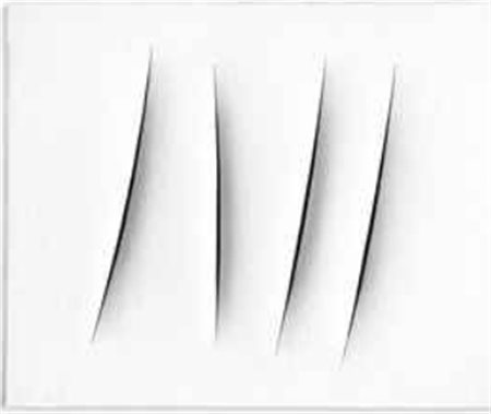 Lucio Fontana (1899-1968) Concetto spaziale, Attese firma e titolo l. fontana...