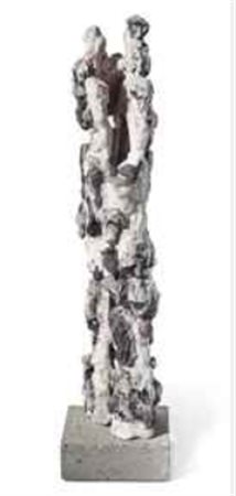 Leoncillo (1915-1968) San Sebastiano firmata Leoncillo (in basso) ceramica...