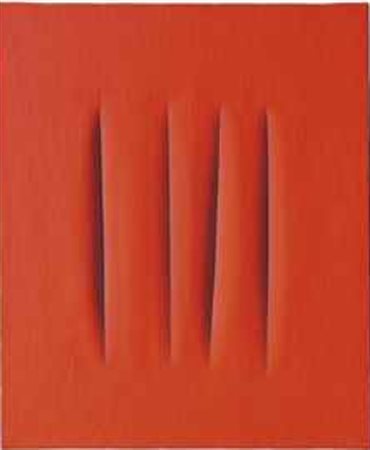 Lucio Fontana (1899-1968) Concetto Spaziale, [Attese] firma, titolo e...