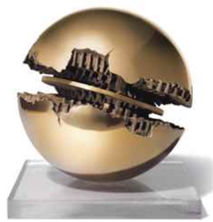 Arnaldo Pomodoro (N. 1926) Sfera titolo, firma e numerazione"SFERA" Arnaldo...