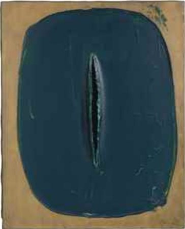 Lucio Fontana (1899-1968) Concetto spaziale firmato l. fontana (in basso a...