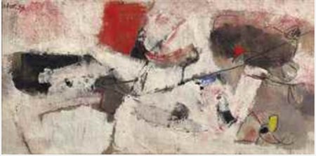 Afro (1912-1976) Senza titolo firmato e datato afro. 57 (in alto a sinistra)...