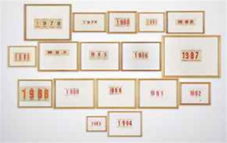 Alighiero Boetti (1940-1994) Calendari (ii) firma e iscrizione alighiero e...