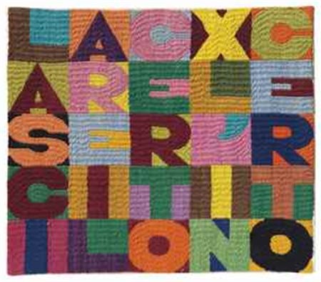 Alighiero Boetti (1940-1994) Lasciare il certo x l'incerto firma, iscrizione...
