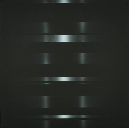 Ennio Finzi (Venezia 1931 ) Vibrazione luce, 1976 Acrilico su tela, cm. 65x65...