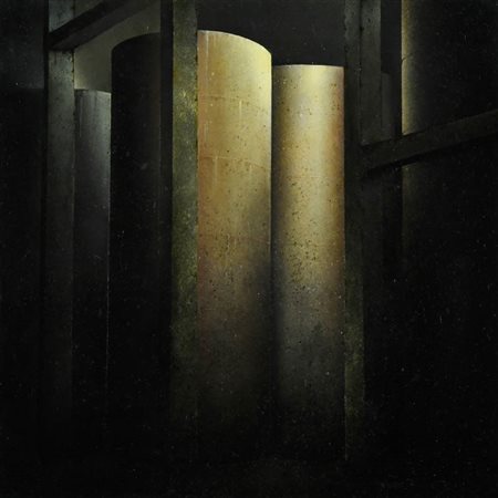Angelo Davoli ( ) Interno 29, 2003 Olio su tavola MDF, cm. 40x40 Sul verso:...
