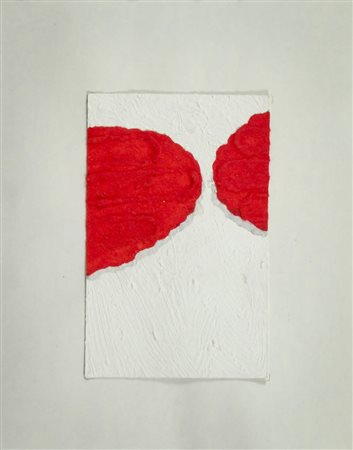 Pino Pinelli (Catania 1938 ) Senza titolo, Pittura su cartoncino di cm....