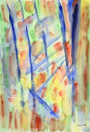 Antonio Corpora (Tunisi 1909 2004) Senza titolo, Acquerello su carta, cm....