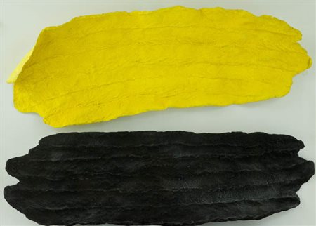 Pino Pinelli (Catania 1938 ) Opera di n. 2 Elementi, 1989 Tecnica mista su...