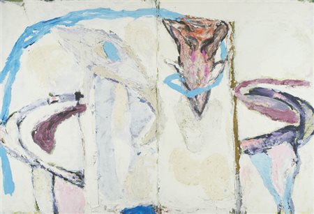 Mimmo Paladino (Paduli (Bn) 1948 ) Senza titolo, 1979 Olio su cartone, cm....