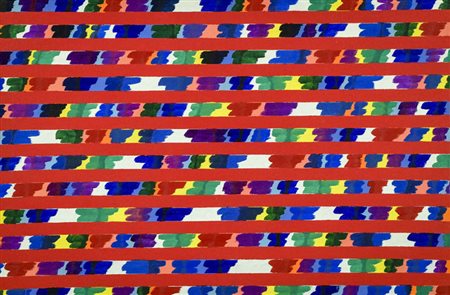 Piero Dorazio (Roma 1927 2005) Rossese I, 1978 Olio su tela cm. 42x63x3,5 Sul...