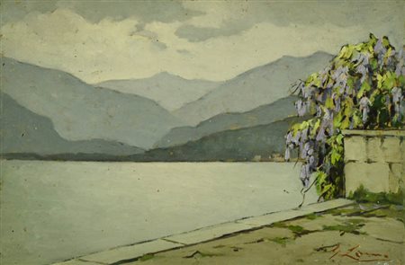 Giovanni Lomi (Livorno 1889 Livorno 1969) Glicine sul lago Maggiore, 1940...