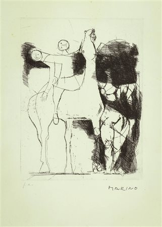Marino Marini (Pistoia 1901 Viareggio 1980) I giocolieri, 1951 Acquaforte di...