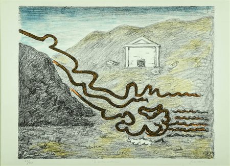 Giorgio De Chirico (Volos 1888 Roma 1978) Il fiume misterioso, 1969...
