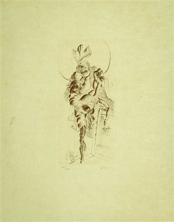 Hans Bellmer (Katowice 1902 Parigi 1975) Senza titolo, Acquaforte e...