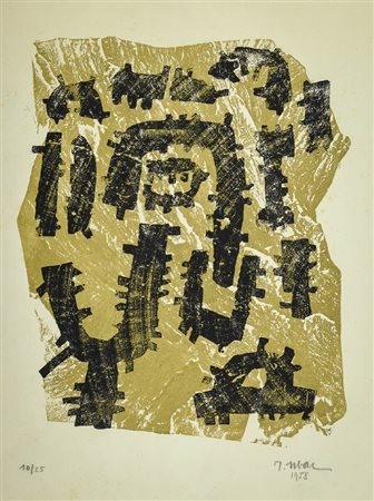 Raul Ubac (Cologne 1910 Dieudonne, Oise 1985) Senza titolo, 1958 Litografia...