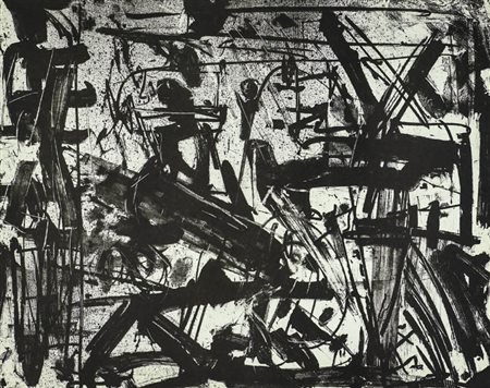 Emilio Vedova (Venezia 1919 2006) Senza titolo, Litografia su carta, cm....