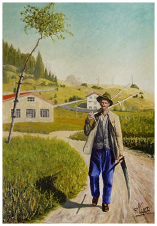 ANTONINO (Nino) VILLANTI Palermo 1921 – Pisa 2009 Senza titolo 1961 Olio su...