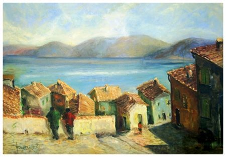 NELLO FRANCESETTI Portoferraio 1909 – San Giorgio di Nogaro 1993 Paesaggio...