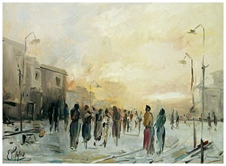 EOLO PUPPO Marciana Marina 1913 – Marciana Marina 1977 Senza titolo Olio su...