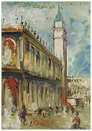 EMANUELE CAPPELLO Vittoria 1936 Senza titolo Olio su tela 70 x 50. Firma in...