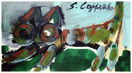 SILVIO LOFFREDO Parigi (Francia) 1920 - Firenze 2013 Senza titolo Olio su...