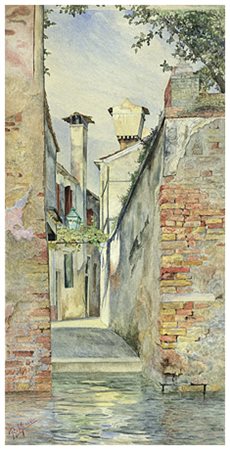 RICCARDO (Ricciardo) MEACCI Dolciano 1856 – Firenze 1938 Venezia Acquerelli...