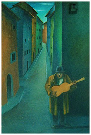 NERINO NANNETTI Firenze 1889 – Firenze 1982 Senza titolo Olio su cartone 35 x...