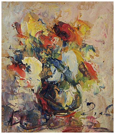 PAOLO MASSIMO ABRAMS Livorno 1952 Senza titolo 2006 Olio su tavola 35 x 30....