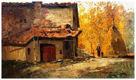 FERRUCCIO RONTINI Firenze 1893 – Livorno 1964 Casa colonica – Contadino 1937...