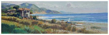 GIACOMO VACCARO Sassetta 1935 Parco dell’Uccellina in Maremma Olio su tavola...