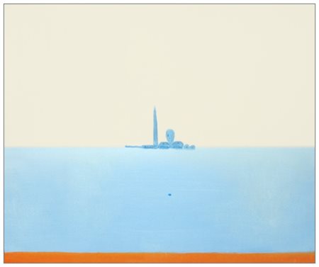 VIRGILIO GUIDI Roma 1891 – Venezia 1984 Senza titolo 1982 Olio su tela 50 x...