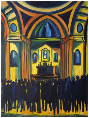 CARLO SISMONDA Racconigi 1929 – Cuneo 2011 Natale: Messa di mezzanotte nella...