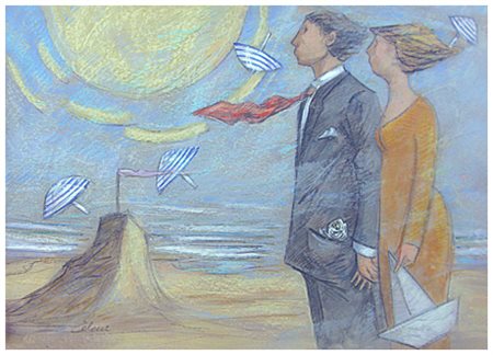 GIAMPAOLO TALANI San Vincenzo 1955 Un giorno di vento 2017 Pittura e tec....