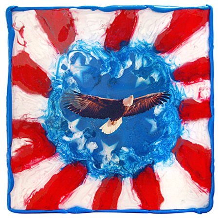 KICCO (Daniele Cagna) Biella 1969 Bald Eagle 2005 Resine, plastica, collage e...