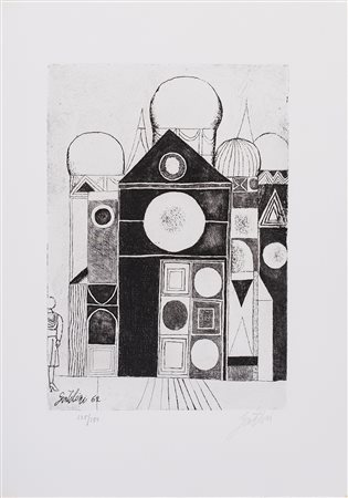 FRANCO GENTILINI (1909-1981) Uomo del mio tempo, 1962 Incisione su carta...