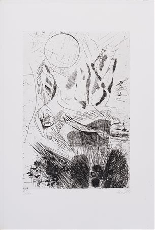 BRUNO SAETTI (1902-1984) Uomo del mio tempo, 1962 Incisione su carta Magnani...