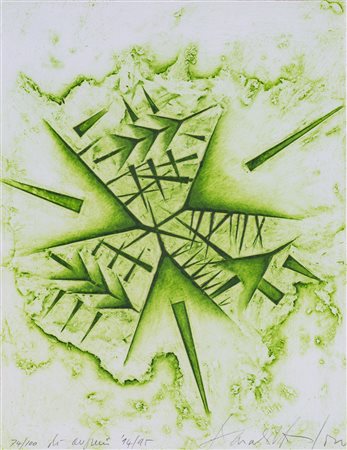 ARNALDO POMODORO (1926) Senza Titolo, 1994-1995 Calcografia a rilievo su...