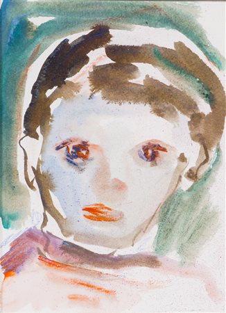 ERNESTO TRECCANI (1920-2009) Senza Titolo Tecnica mista su carta cm 30x23...