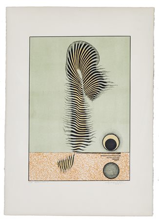 FERNANDO MANDELLI (1943) Metamorfosi 7, 1978 Serigrafia cm 72x51 Firma,...