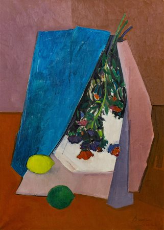 GIUSEPPE GUZZI (1902-1982) Senza Titolo, 1968 Olio su tela cm 70x50 Firma e...