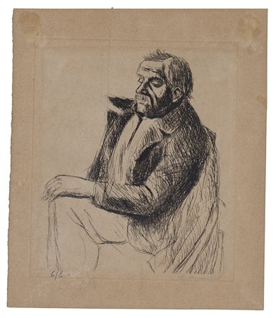 GISBERTO CERACCHINI (1899-1982) Senza Titolo Acquaforte Foglio cm 28x24...