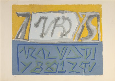 RICCARDO LICATA (1929-2014) Senza Titolo, 1971 Litografia cm 50x70 Firma,...