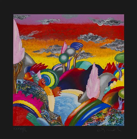 LUCA ALINARI (1943) Senza Titolo Serigrafia su cartoncino cm 87x87 Firma e...