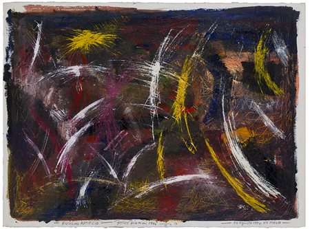 FELICE FIORINI (1935) Fuochi Artificio, 1994 Tecnica mista su cartoncino cm...