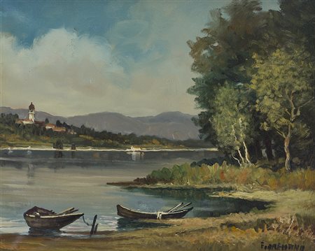 FIORENTINO Senza Titolo Olio su tela cm 40x50 Firma al fronte