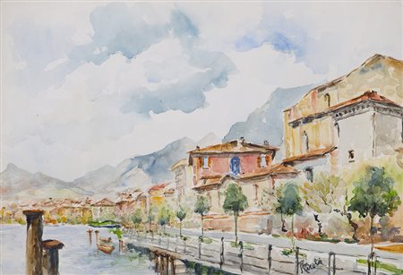 RICCARDO PIROTA Senza Titolo Acquerello su carta cm 33x48 Firma al fronte