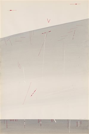 VALENTINO VAGO (1931) Senza Titolo, 1979 Tempera alla caseina su cartoncino...